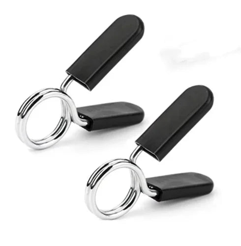 2.5cm 2pcs Barbell Clamp Spring Collar Clips Gym Weight Dumbbell Lock Standard Lifting Kit Barbell Lock Exercise Fitness