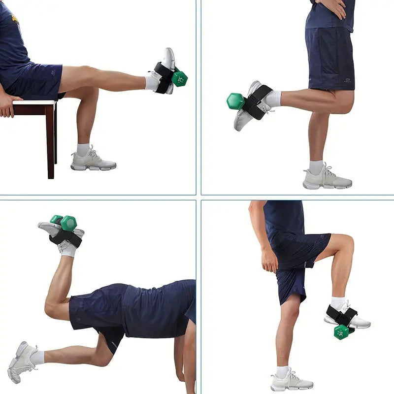 Dumbbell Foot Attachment Tibialis Trainer Adjustable Ankle Weights Leg Workouts at Home Leg extensions Home Gym Equipment