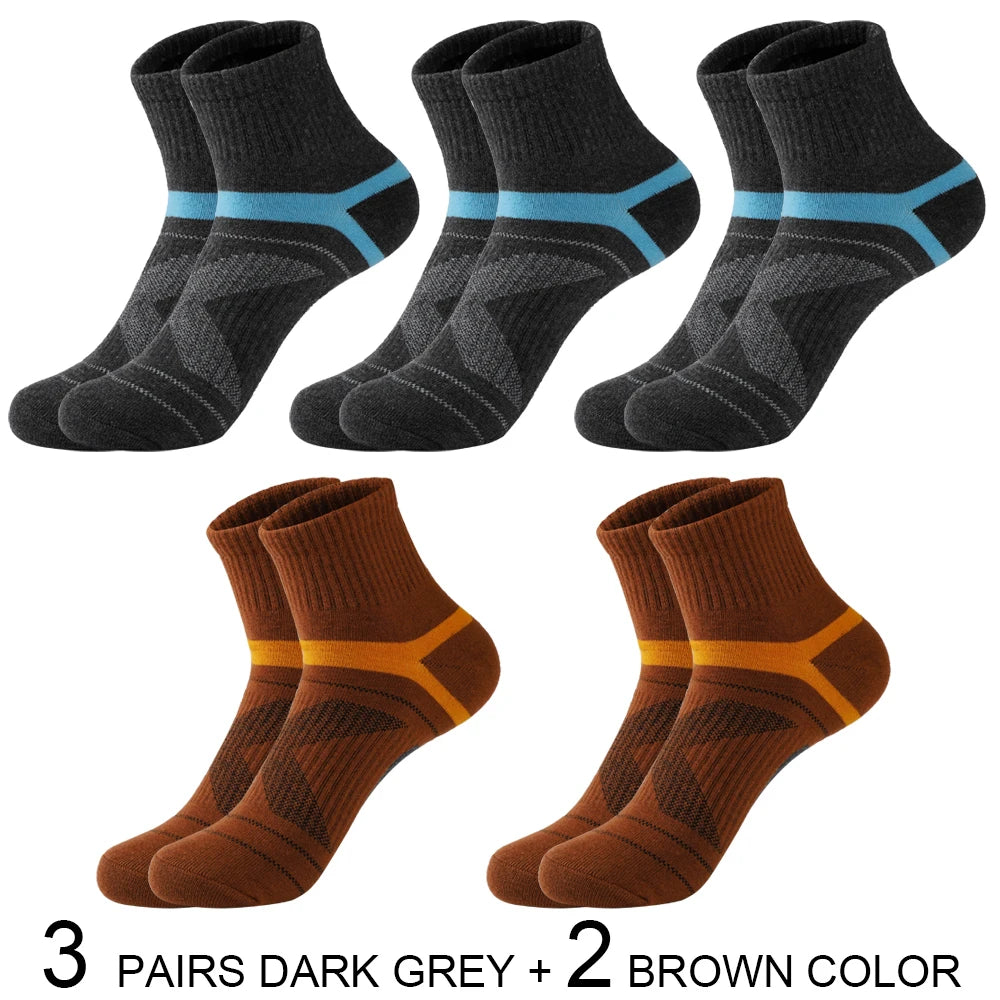 High Quality 5 Pairs Lot Men Cotton Socks Black Sports Socks Casual Run Summer Socks Men Breathable Male Sock Sokken Size38-45